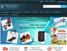 Tablet Screenshot of convenienceboutique.com